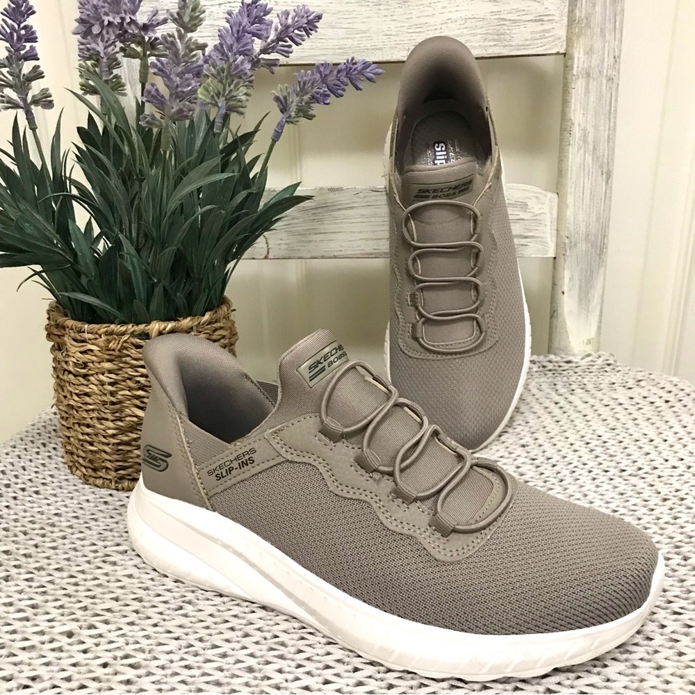 BOBS by Skechers Hands Free Slip Ins Taupe 6M